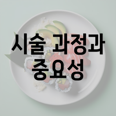 시술 과정과 중요성