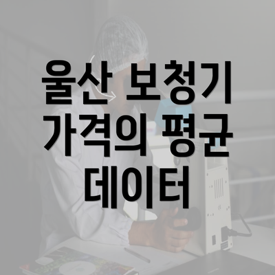 울산 보청기 가격의 평균 데이터