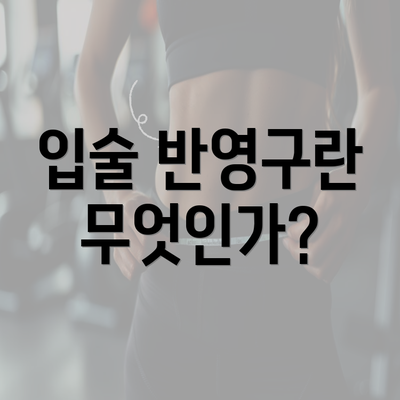 입술 반영구란 무엇인가?