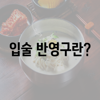 입술 반영구란?