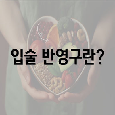 입술 반영구란?