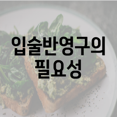 입술반영구의 필요성