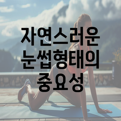 자연스러운 눈썹형태의 중요성