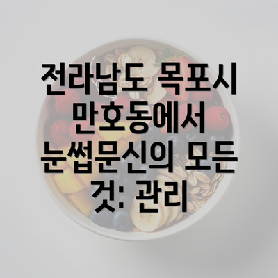 전라남도 목포시 만호동에서 눈썹문신의 모든 것: 관리