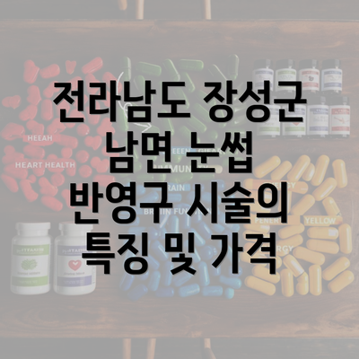 전라남도 장성군 남면 눈썹 반영구 시술의 특징 및 가격