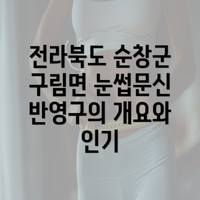 전라북도 순창군 구림면 눈썹문신 반영구의 개요와 인기