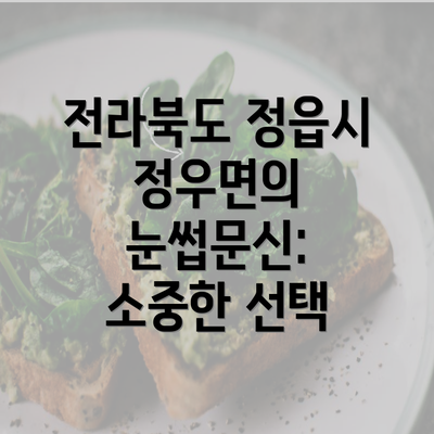 전라북도 정읍시 정우면의 눈썹문신: 소중한 선택