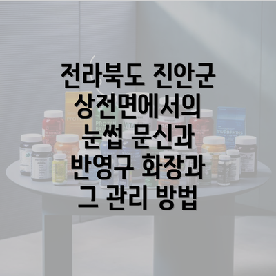 전라북도 진안군 상전면에서의 눈썹 문신과 반영구 화장과 그 관리 방법