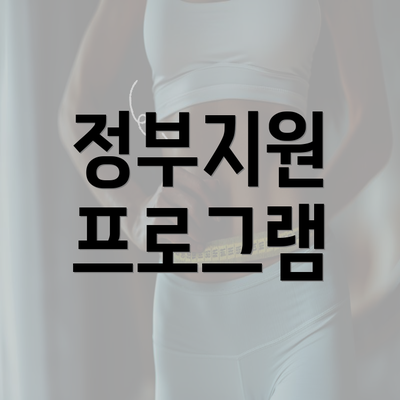 정부지원 프로그램