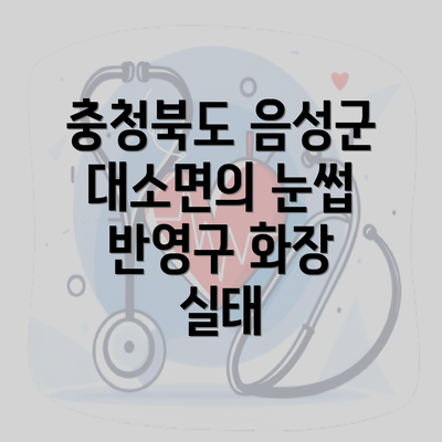 충청북도 음성군 대소면의 눈썹 반영구 화장 실태