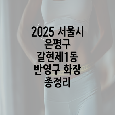 2025 서울시 은평구 갈현제1동 반영구 화장 총정리