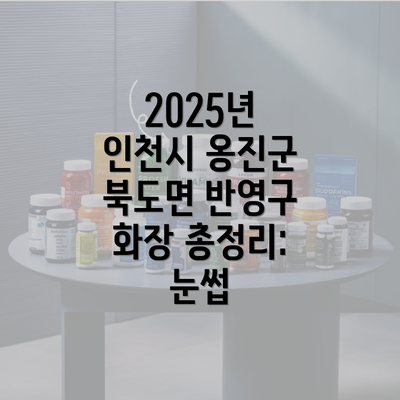 2025년 인천시 옹진군 북도면 반영구 화장 총정리: 눈썹