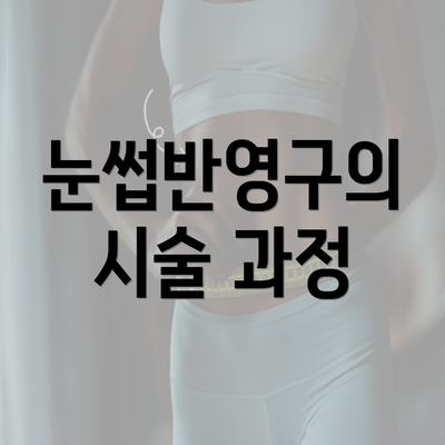 눈썹반영구의 시술 과정