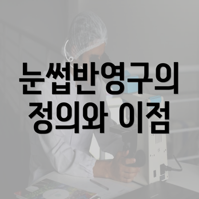 눈썹반영구의 정의와 이점