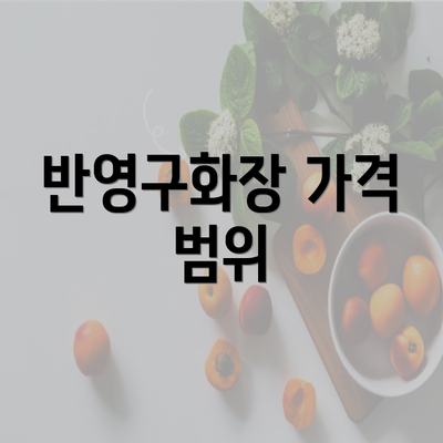 반영구화장 가격 범위