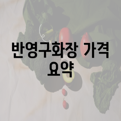 반영구화장 가격 요약