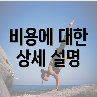 비용에 대한 상세 설명