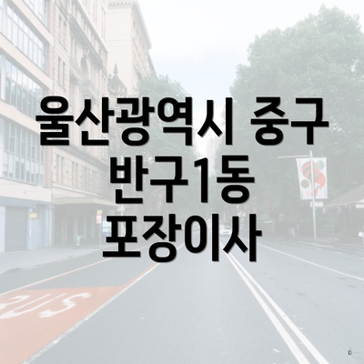 울산광역시 중구 반구1동 포장이사