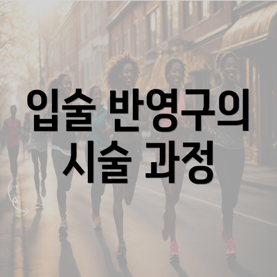 입술 반영구의 시술 과정