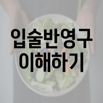 입술반영구 이해하기