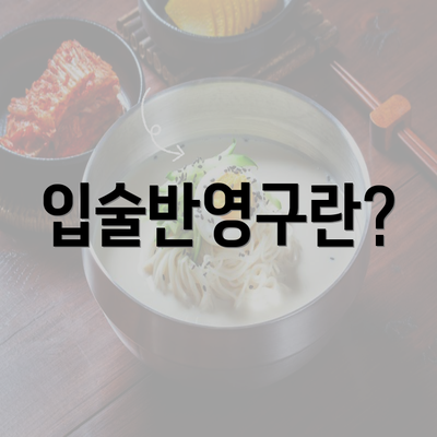 입술반영구란?